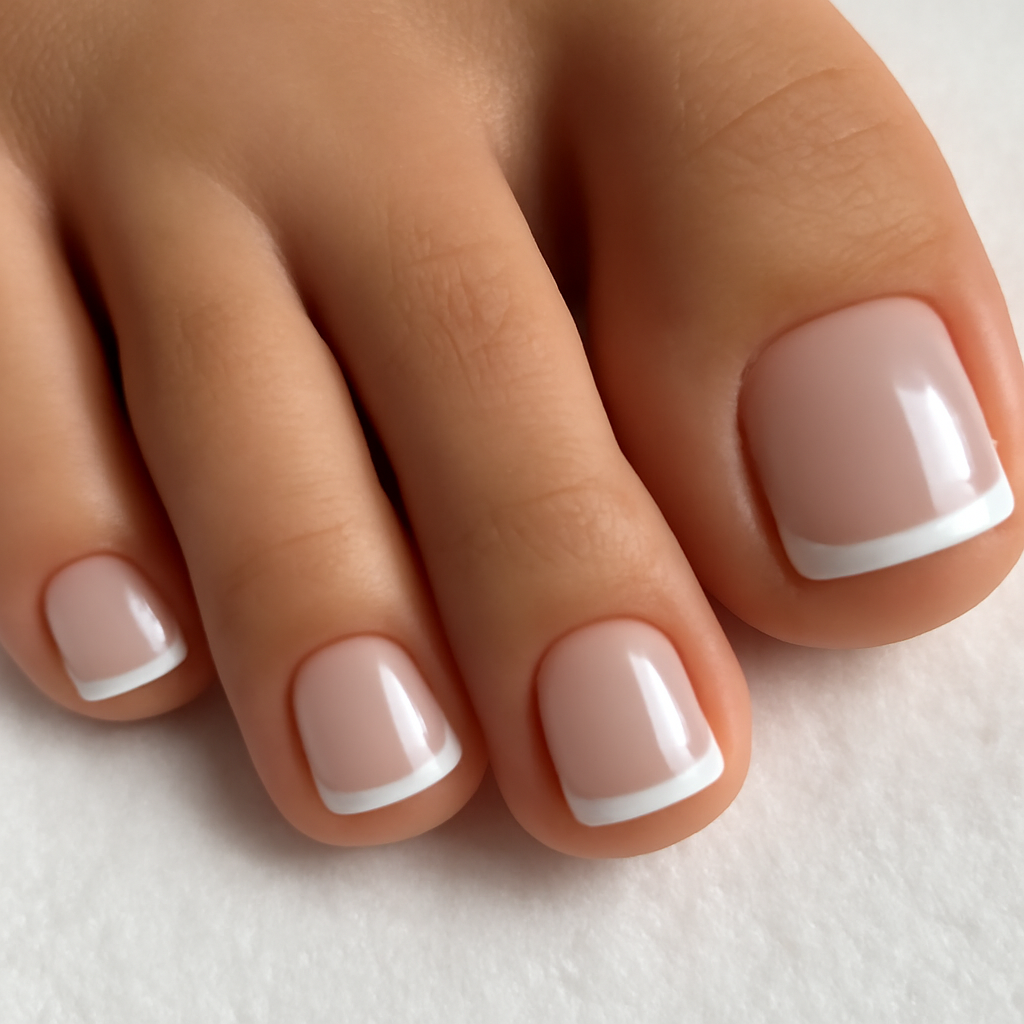 French pedicure moderne tendance salon LEA BEAUTY